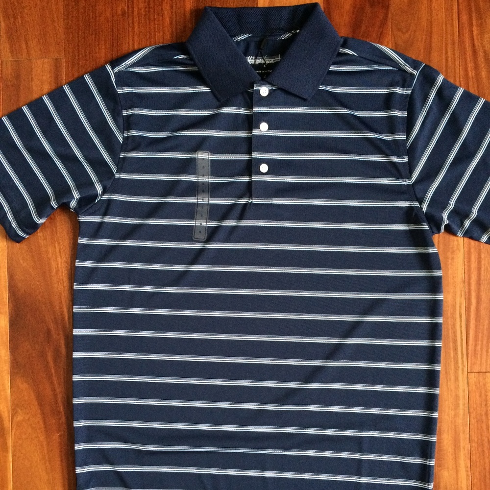 Men's Walter Hagen 11 Majors Golf Shirt Navy Sm